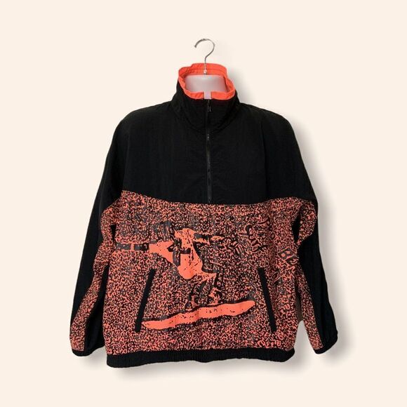 Vintage 80s Pro Beach Surf Windbreaker  Jacket - Picture 2 of 6